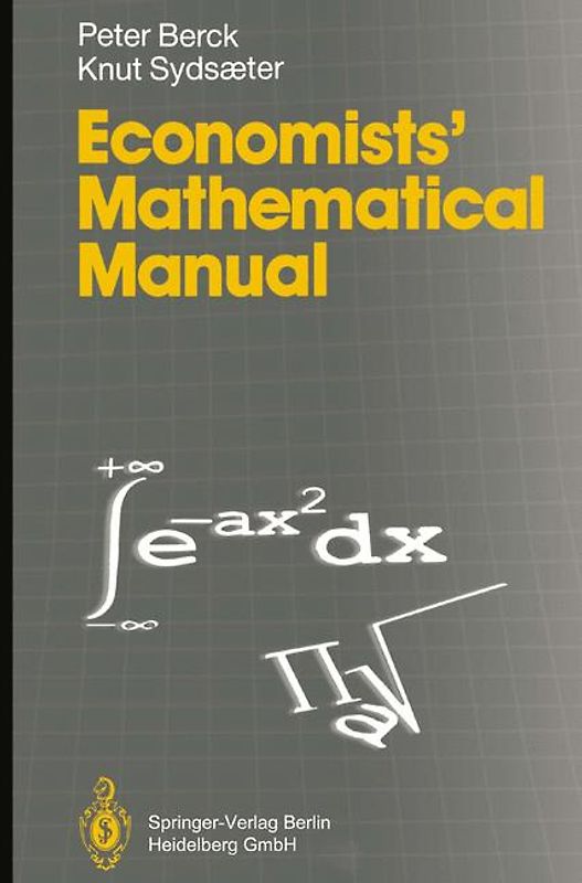 Economists' Mathematical Manual