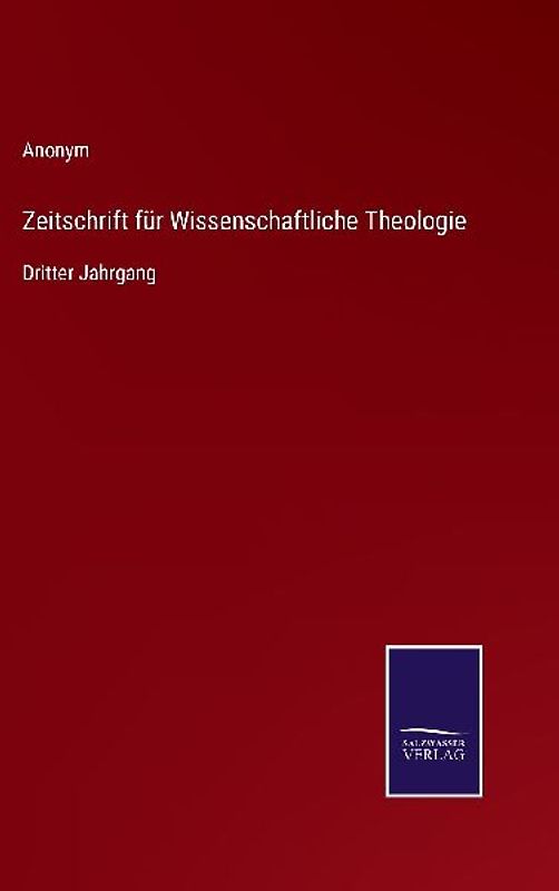 Zeitschrift für Wissenschaftliche Theologie