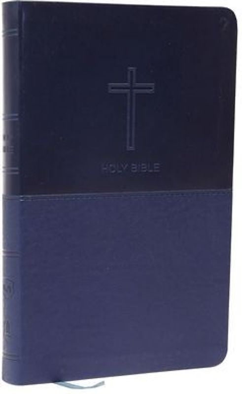 NKJV, Value Thinline Bible, Standard Print, Imitation Leather, Blue, Red Letter Edition
