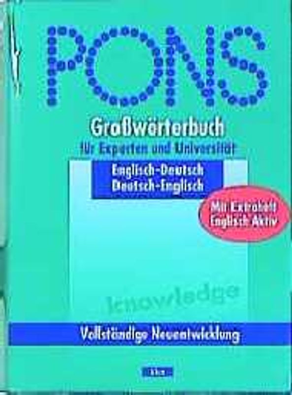 PONS Grosswörterbuch. Englisch