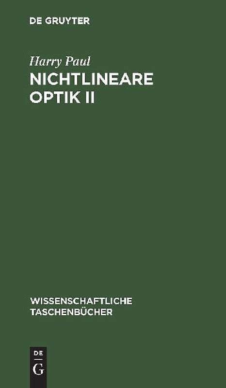 Nichtlineare Optik II