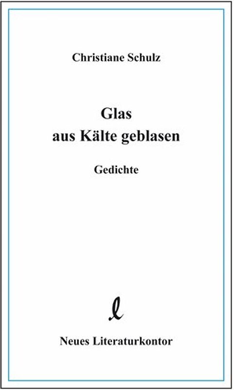 Glas aus Kälte geblasen