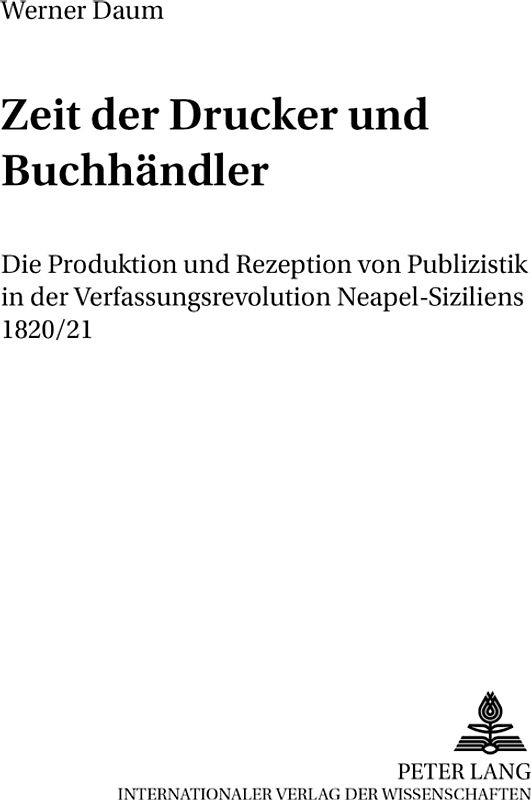 Zeit der Drucker und Buchhändler