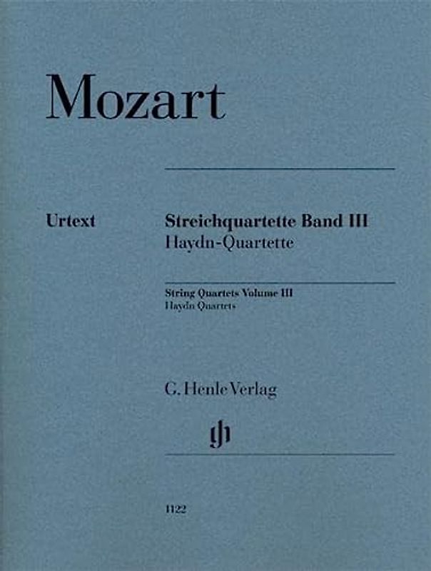 Streichquartette Band III (Haydn-Quartette): Besetzung: Streichquartette (G. Henle Urtext-Ausgabe)