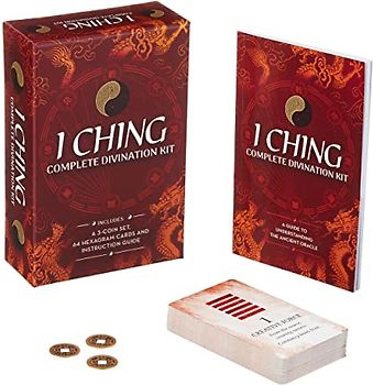 I Ching Complete Divination Kit: A 3-Coin Set, 64 Hexagram Cards and Instruction Guide
