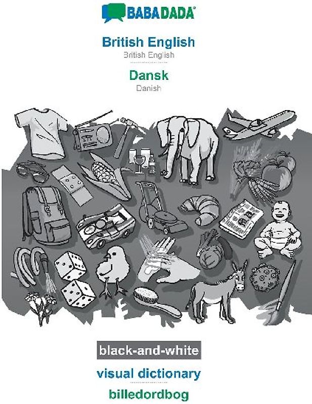 British English - Dansk, visual dictionary, BW