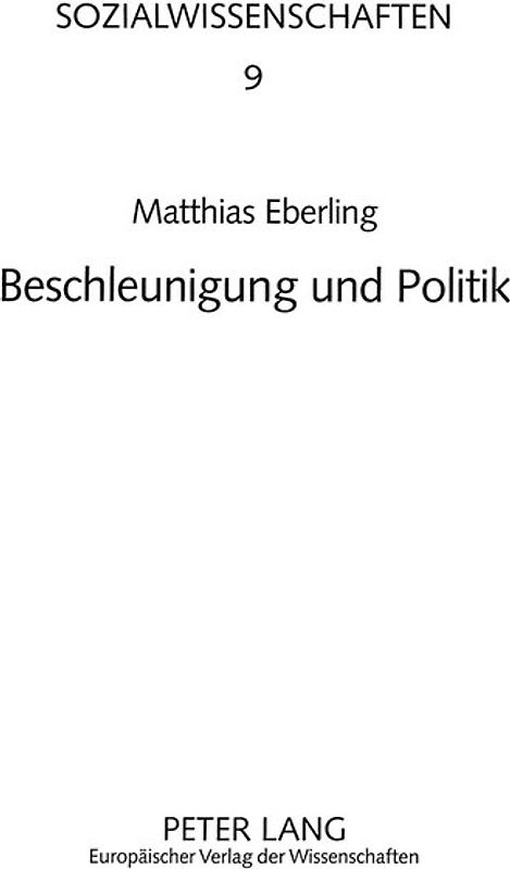 Beschleunigung und Politik