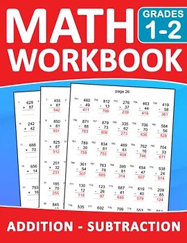 Math Workbook Grades 1-2 Addition And Subtraction Exercises With Answers: Math Practice 100 days Addition And Subtraction With More 2000 Exercises | ... | One page per day to be great at math