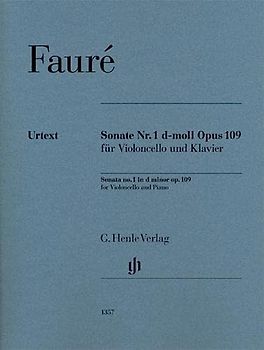 Violoncellosonate Nr. 1 d-moll op. 109: Besetzung: Violoncello und Klavier (G. Henle Urtext-Ausgabe)