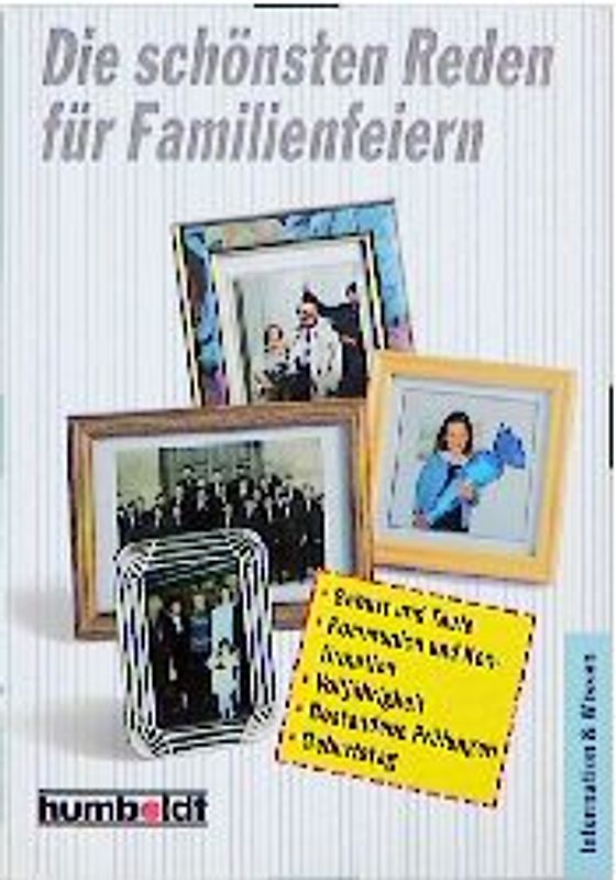 Die schönsten Reden für Familienfeiern