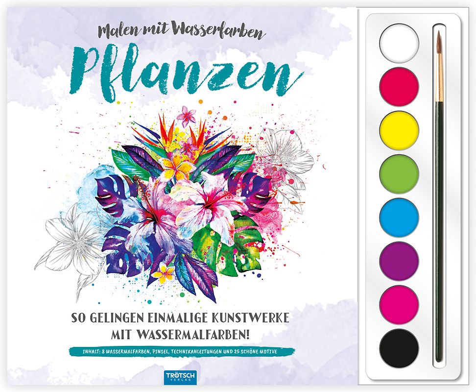 Trötsch Malen mit Wasserfarben Pflanzen