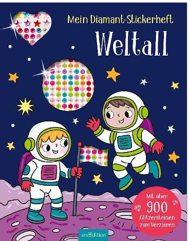 Mein Diamant-Stickerheft - Weltall