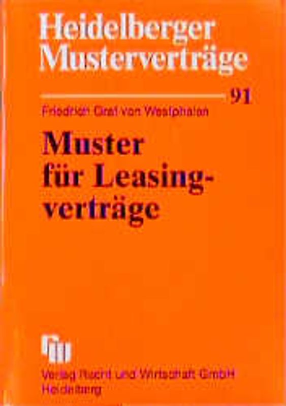 Muster für Leasingverträge