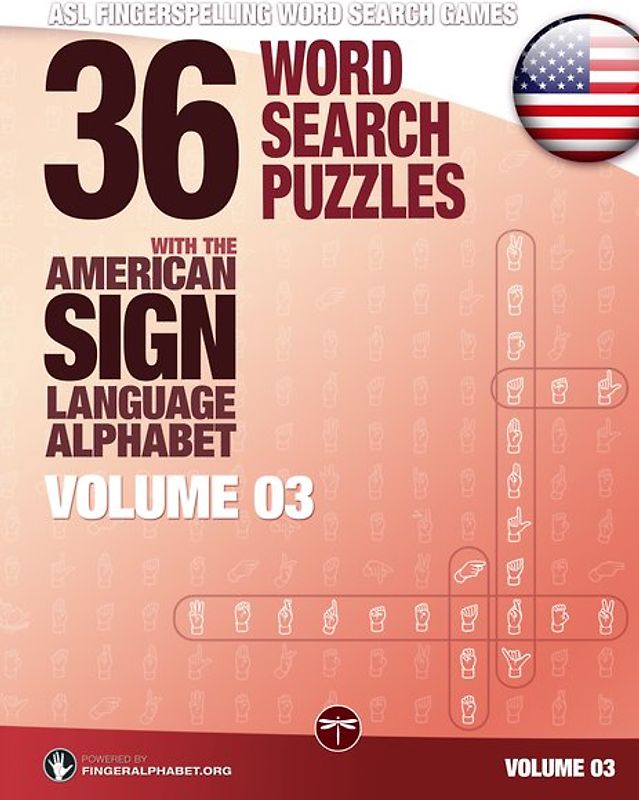 ASL Fingerspelling Games – 36 Word Search Puzzles with the American Sign Language Alphabet