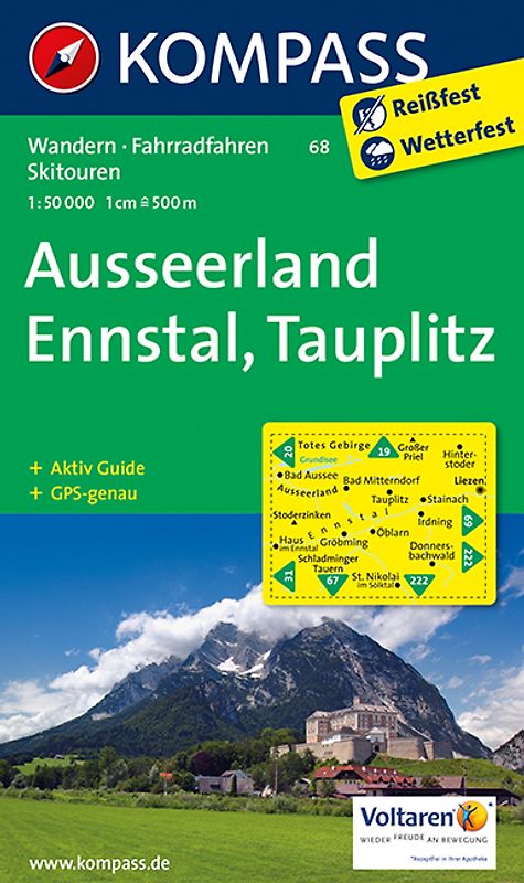 KOMPASS Wanderkarte Ausseerland - Ennstal - Tauplitz