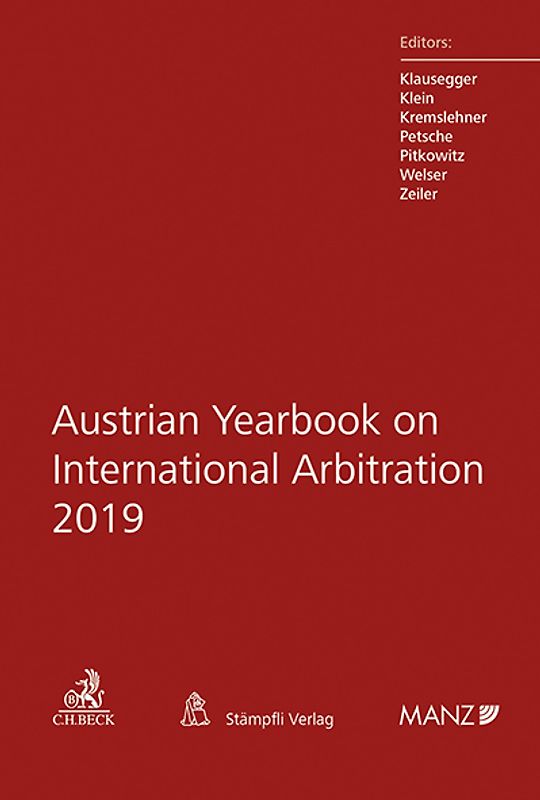 Austrian Yearbook on International Arbitration 2019