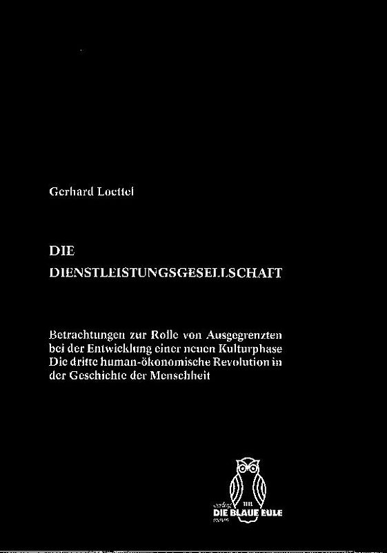 Die Dienstleistungsgesellschaft