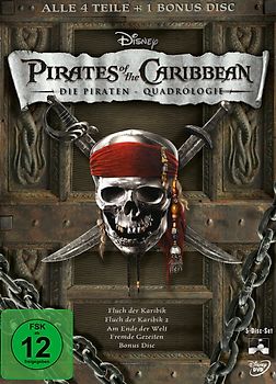 Pirates of the Caribbean 1-4 Collection [5 DVDs] DVD