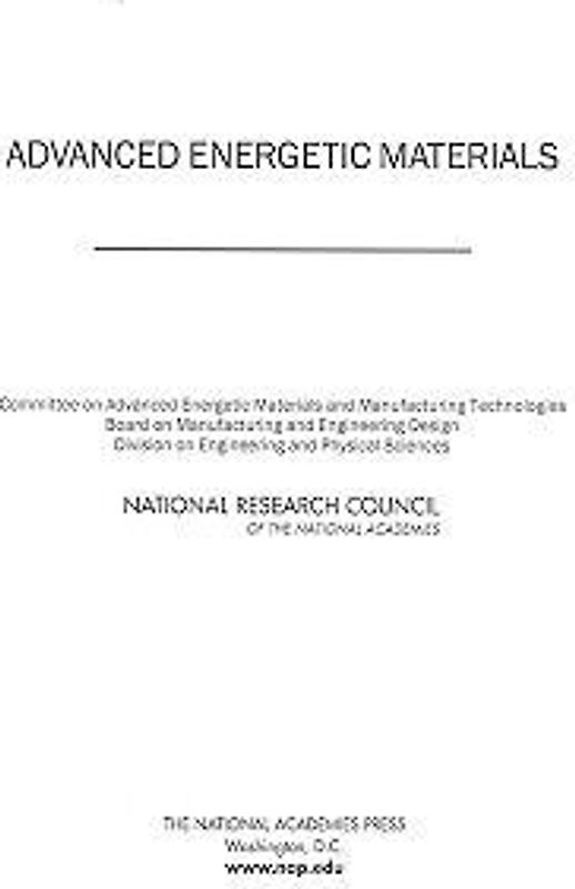 Advanced Energetic Materials