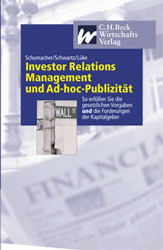 Investor Relations Management und Ad-hoc-Publizität