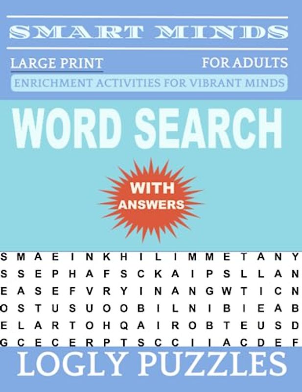 Word Search Book Large Print for Adults: 2400+ words New Fun and Relaxing Puzzles Book for Adults & Seniors with Answers Key