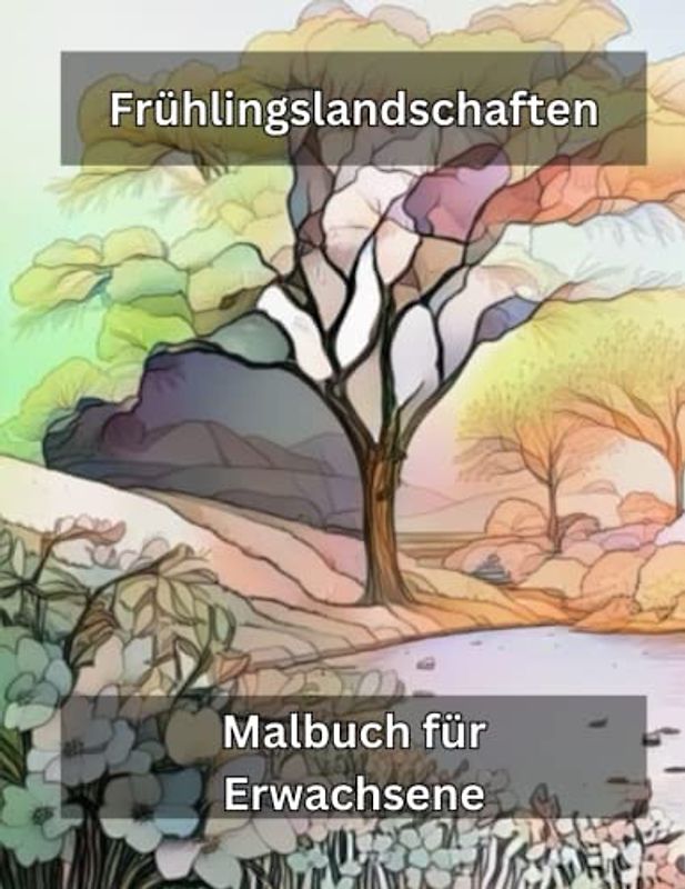 Frühlingserwachen: Malbuch für Erwachsene mit zauberhaften Frühlingslandschaften