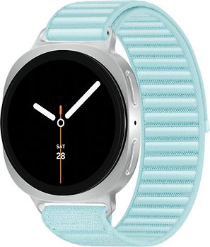 Samsung Galaxy Watch8 40 mm Boîtier aluminium argent sur Confort S/M vert d'eau [Wi-Fi]