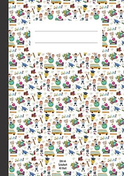 Schulheft: DIN A4 | 40 Blatt liniert (The APaion DIN A4 Schulhefte)
