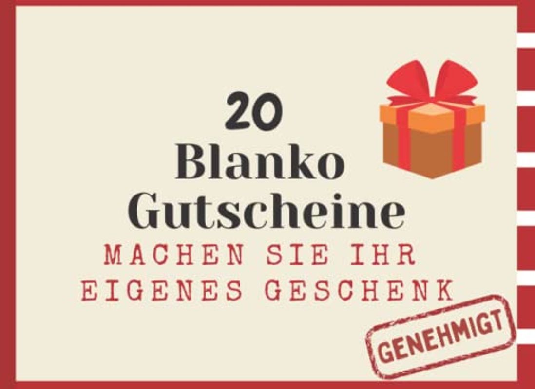 Blanko Gutscheine, Machen Sie Lhr Eigenes Geschenk: 20 Leere Geschenkgutscheine Für Jeden Anlass. Perfekt Für Paare, Freunde Und Familie | Tolle ... Hochzeit, Flitterwochen Oder Andere Anlässe