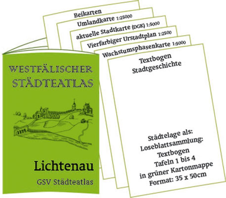 Stadtmappe Lichtenau - Westfälischer Städteatlas
