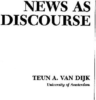 News As Discourse
