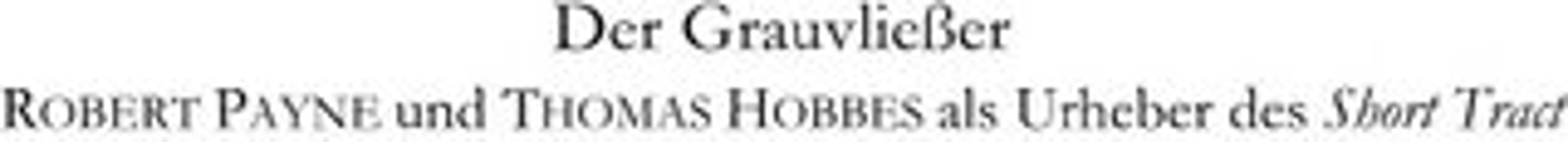 Mitternachtswälder / Der Grauvließer