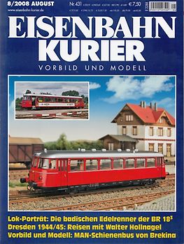 Eisenbahn - Kurier 8/2008: Nr. 431 - Vorbild und Modell [Broschiert]