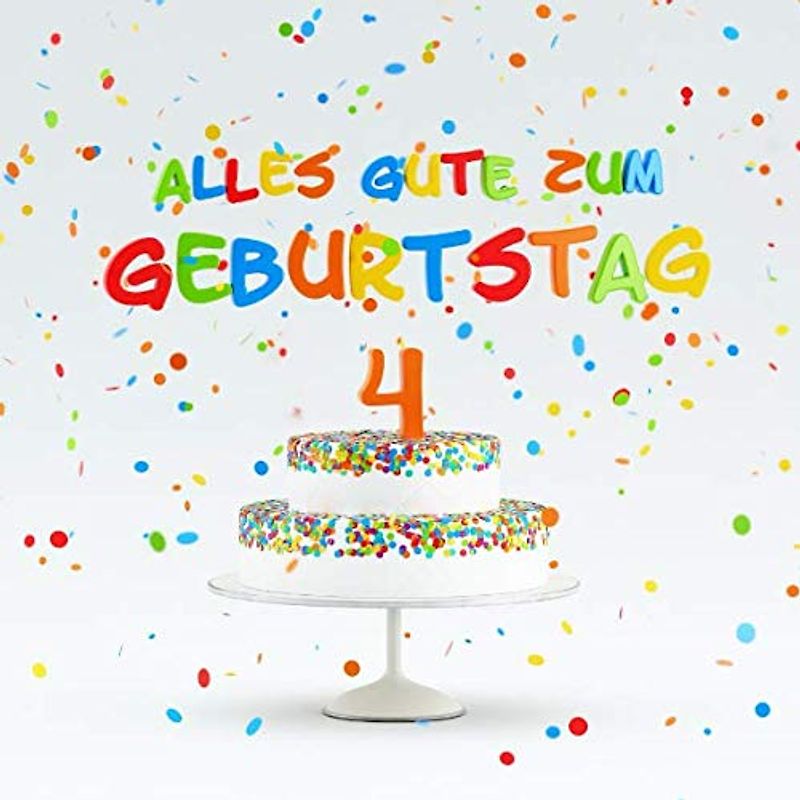 Alles Gute Zum Geburtstag: Kindergeburtstag Gästebuch zum Eintragen - 4. Geburtstag