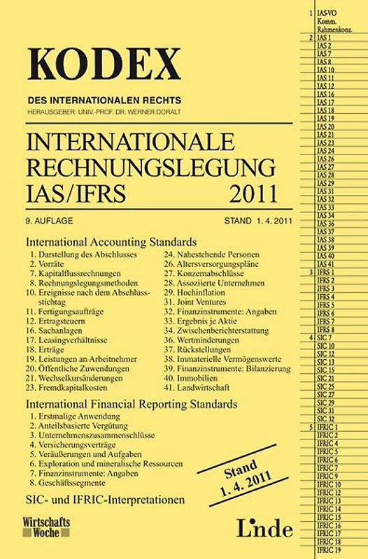KODEX Internationale Rechnungslegung IAS/IFRS 2011
