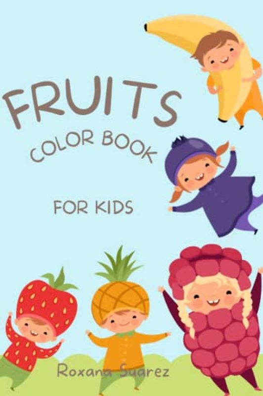 Fruits. Color book for kids.