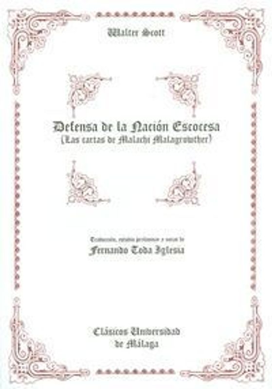 Defensa de la Nación Escocesa : las cartas de Malachi Malagrowther