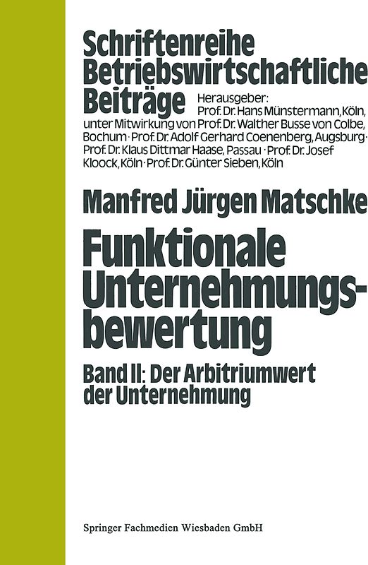 Funktionale Unternehmungsbewertung