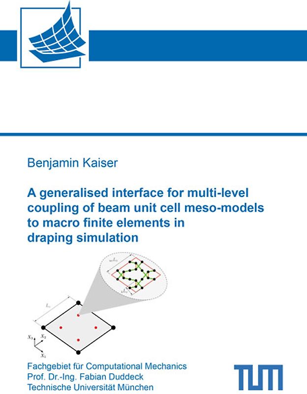 A generalised interface for multi-level coupling of beam unit cell meso-models to macro finite elements in draping simulation