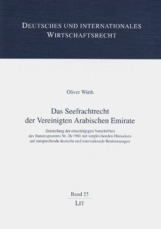 Das Seefrachtrecht der Vereinigten Arabischen Emirate