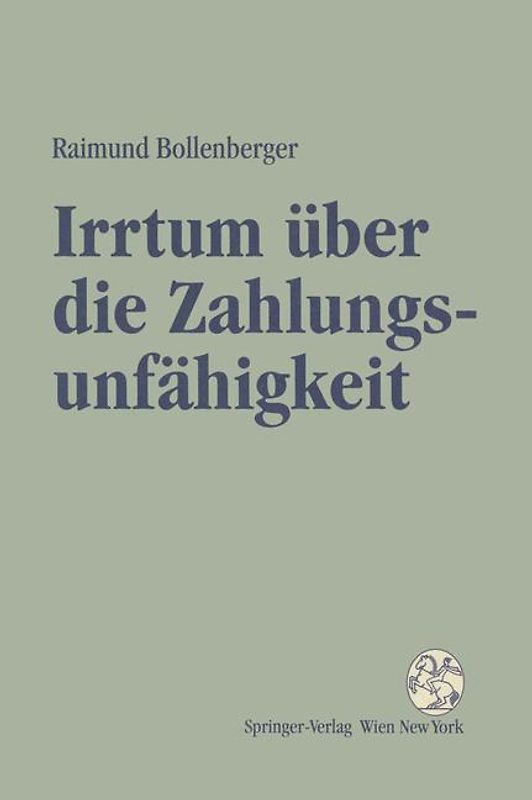 Irrtum über die Zahlungsunfähigkeit