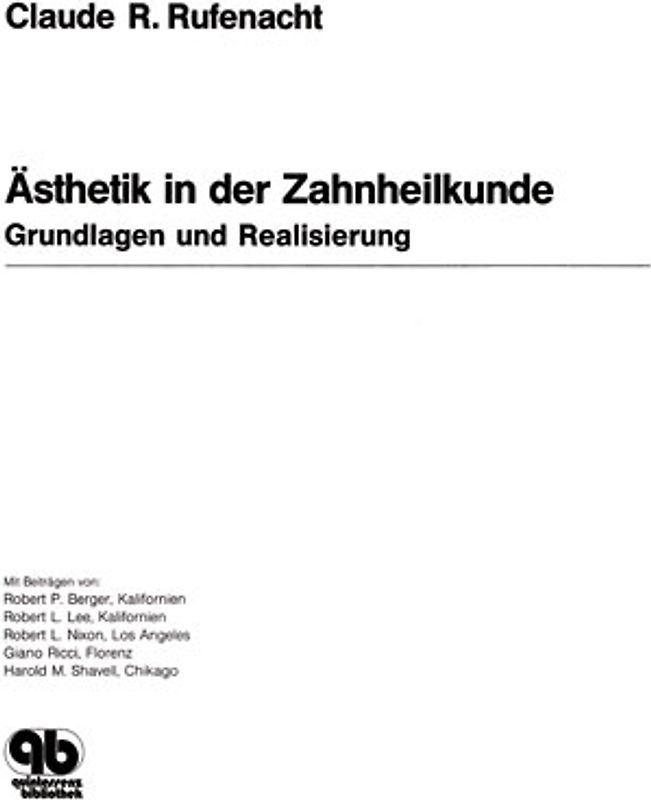 Ästhetik in der Zahnheilkunde