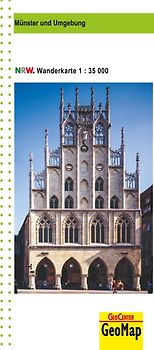 Münster und Umgebung Wanderkarte NRW