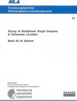 Drying of Multiphase Single Droplets in Ultrasonic Levitator