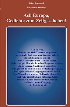 Ach Europa,Gedichte zum Zeitgeschehen!