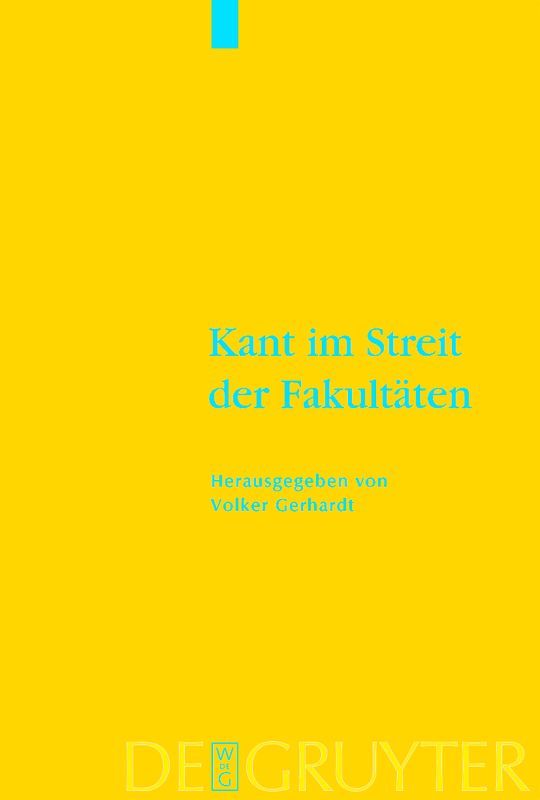 Kant im Streit der Fakultäten