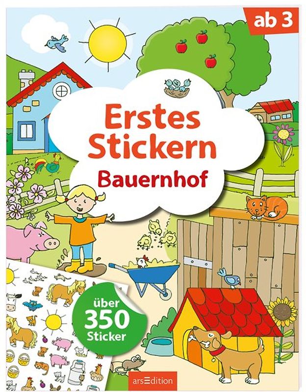 Erstes Stickern – Bauernhof