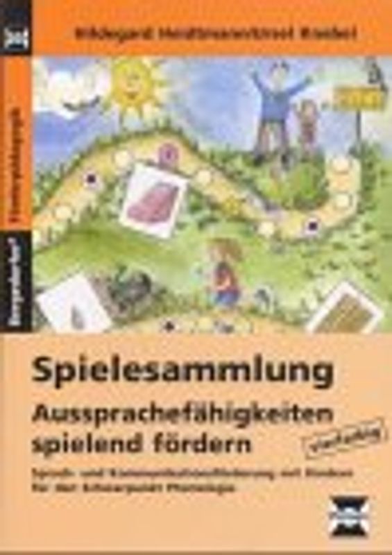 Mappe mit vierfabigen Spielmaterialien zu Aussprachefähigkeiten spielend fördern
