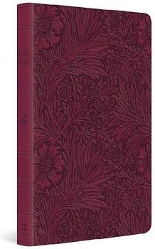 ESV Large Print Value Thinline Bible (Trutone, Raspberry, Floral Design)