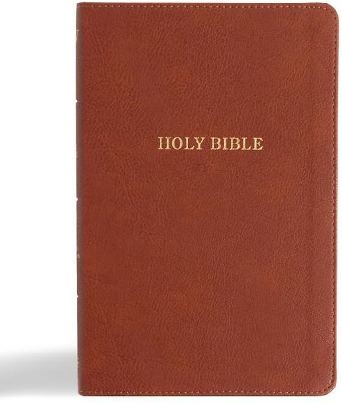 KJV Thinline Bible, Burnt Sienna Leathertouch